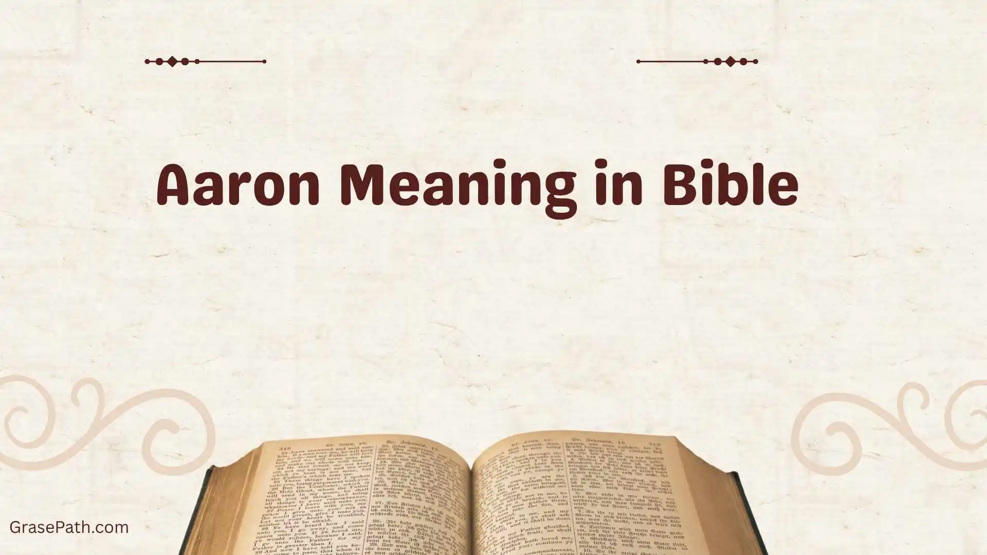 Aaron Meaning in Bible