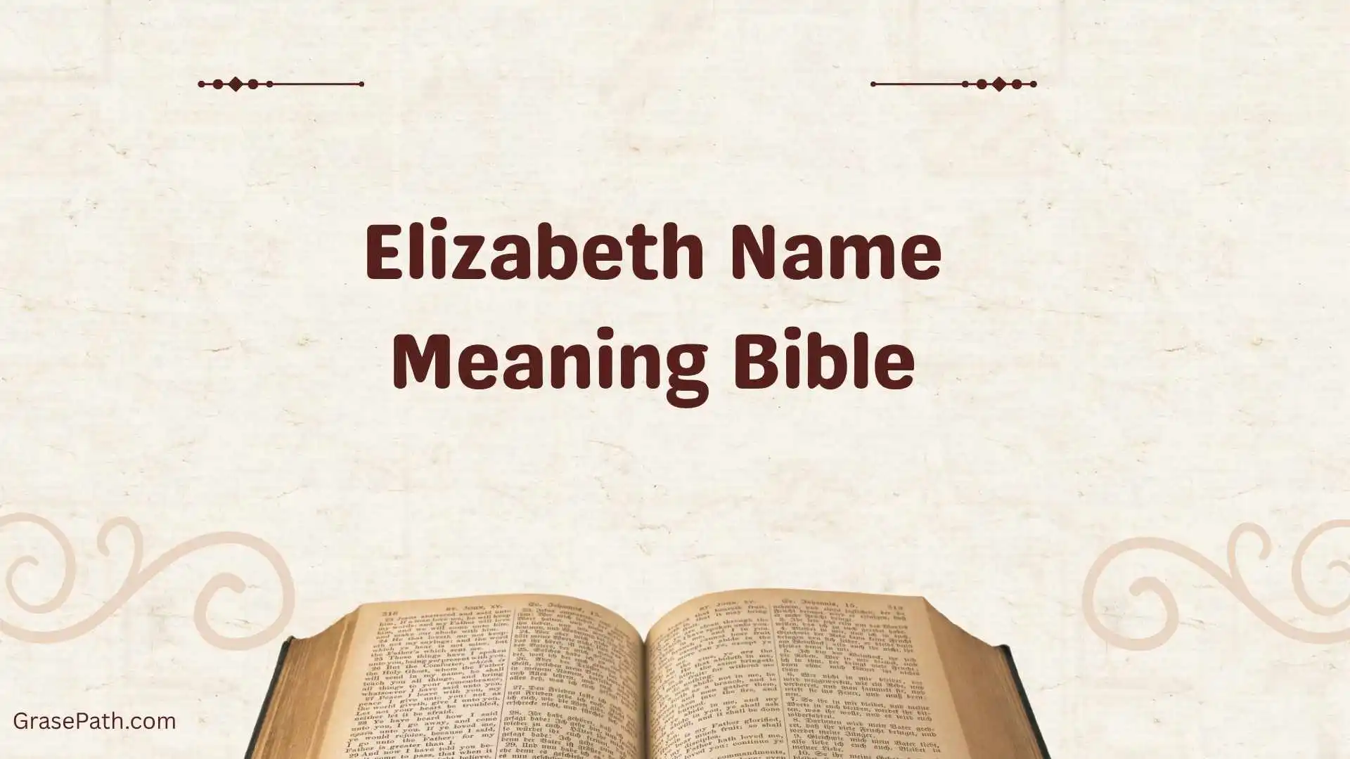 Elizabeth Name Meaning Bible