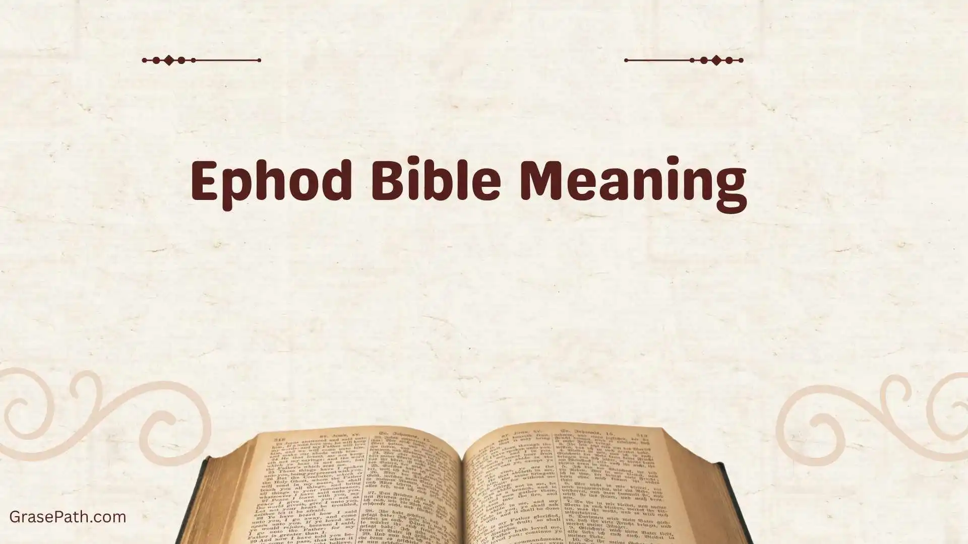 Ephod Bible Meaning