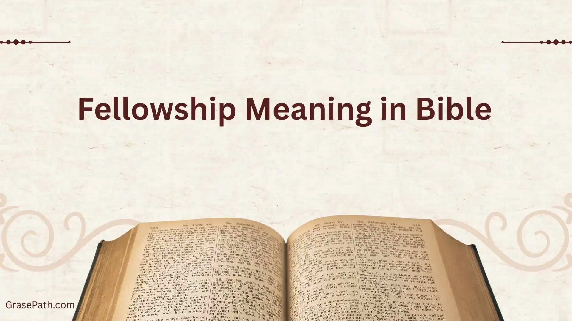 Fellowship Meaning in Bible
