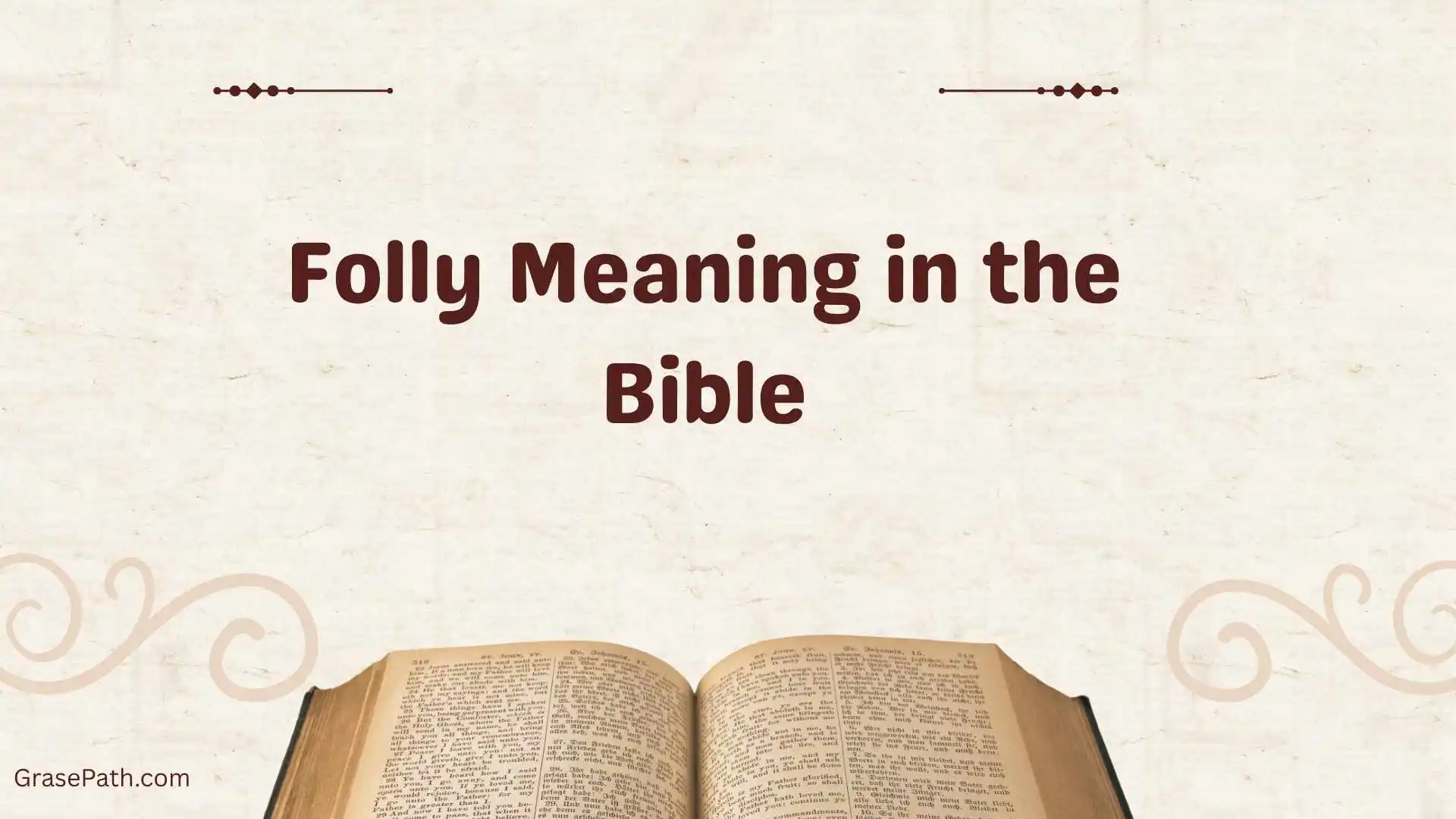 Folly Meaning in the Bible