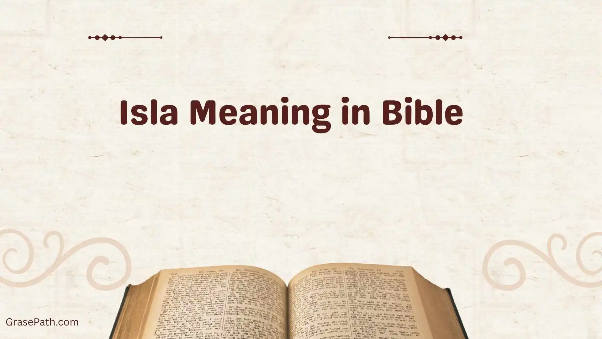Isla Meaning in Bible