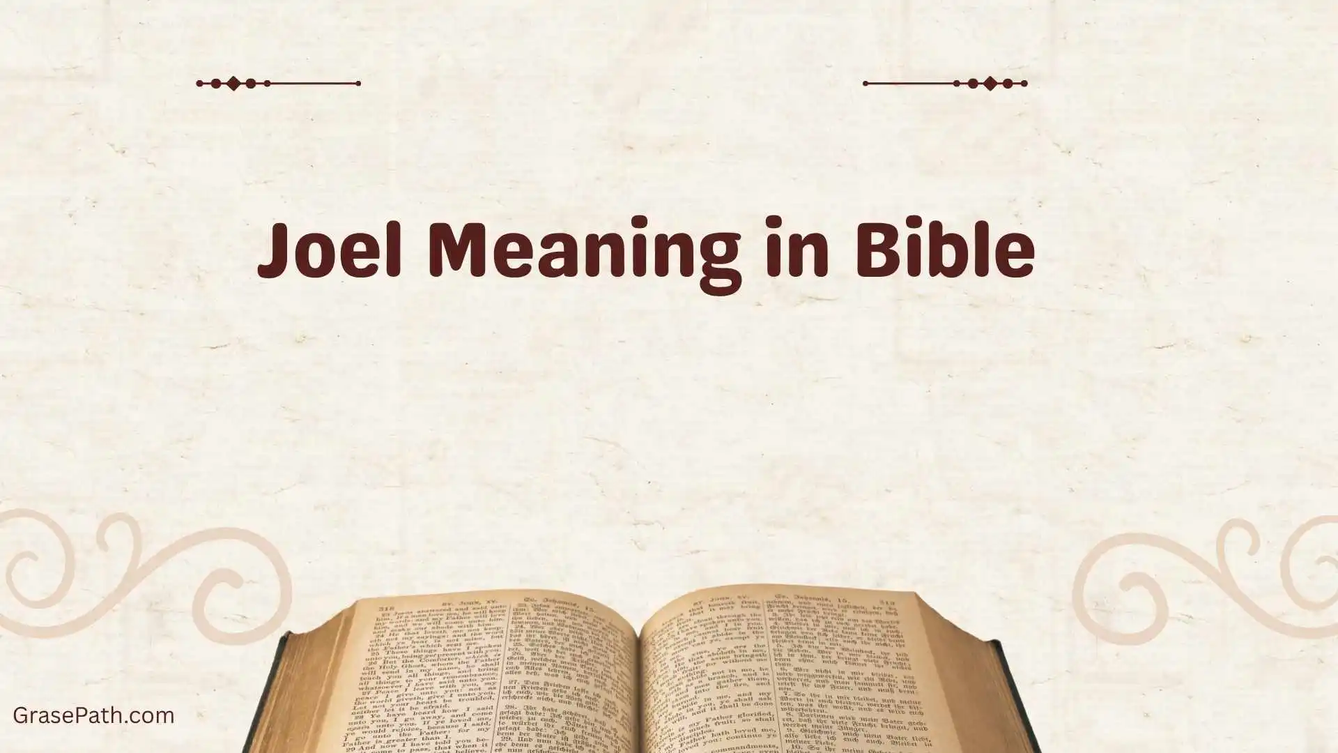 Joel Meaning in Bible