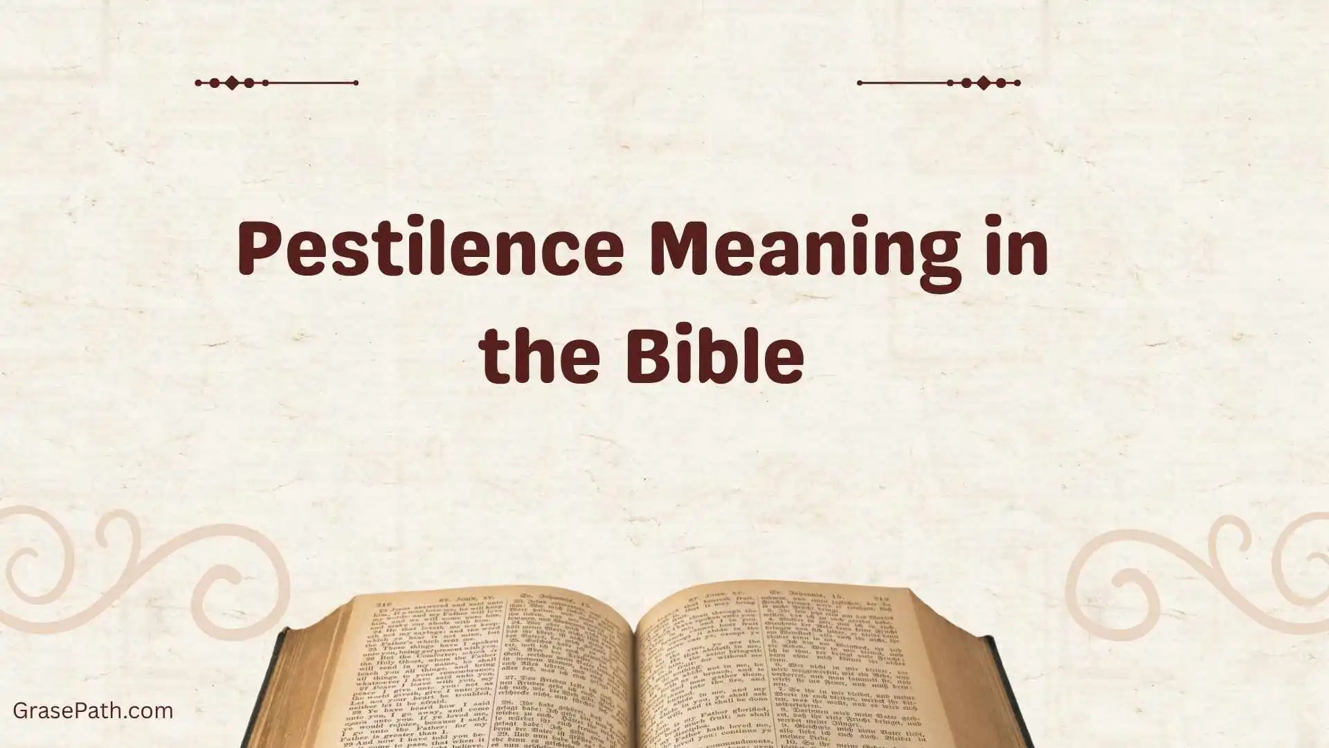 Pestilence Meaning in the Bible