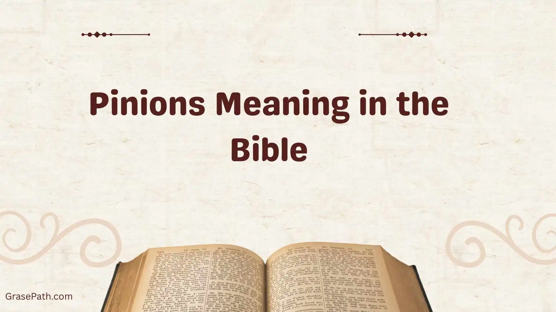 Pinions Meaning in the Bible