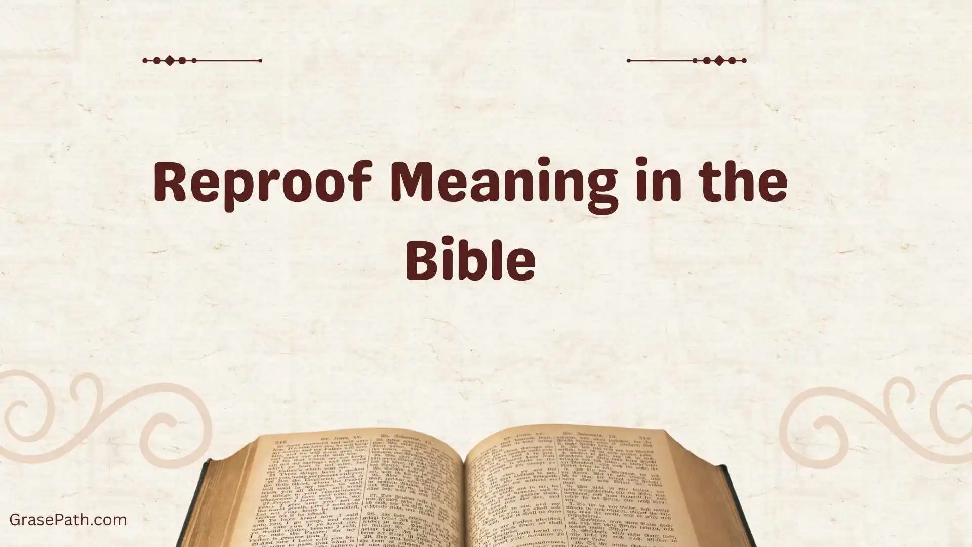 Reproof Meaning in the Bible