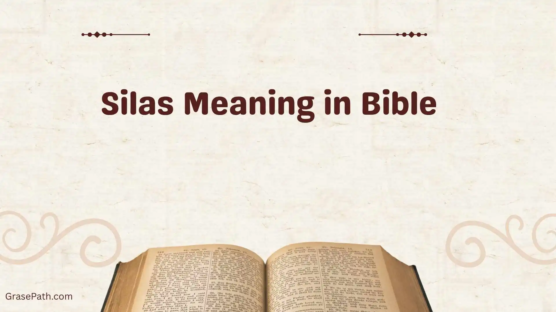 Silas Meaning in Bible