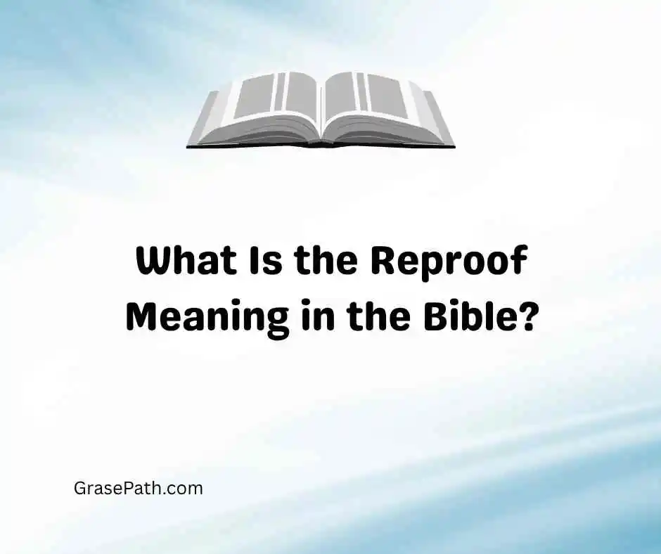 What Is the Reproof Meaning in the Bible?