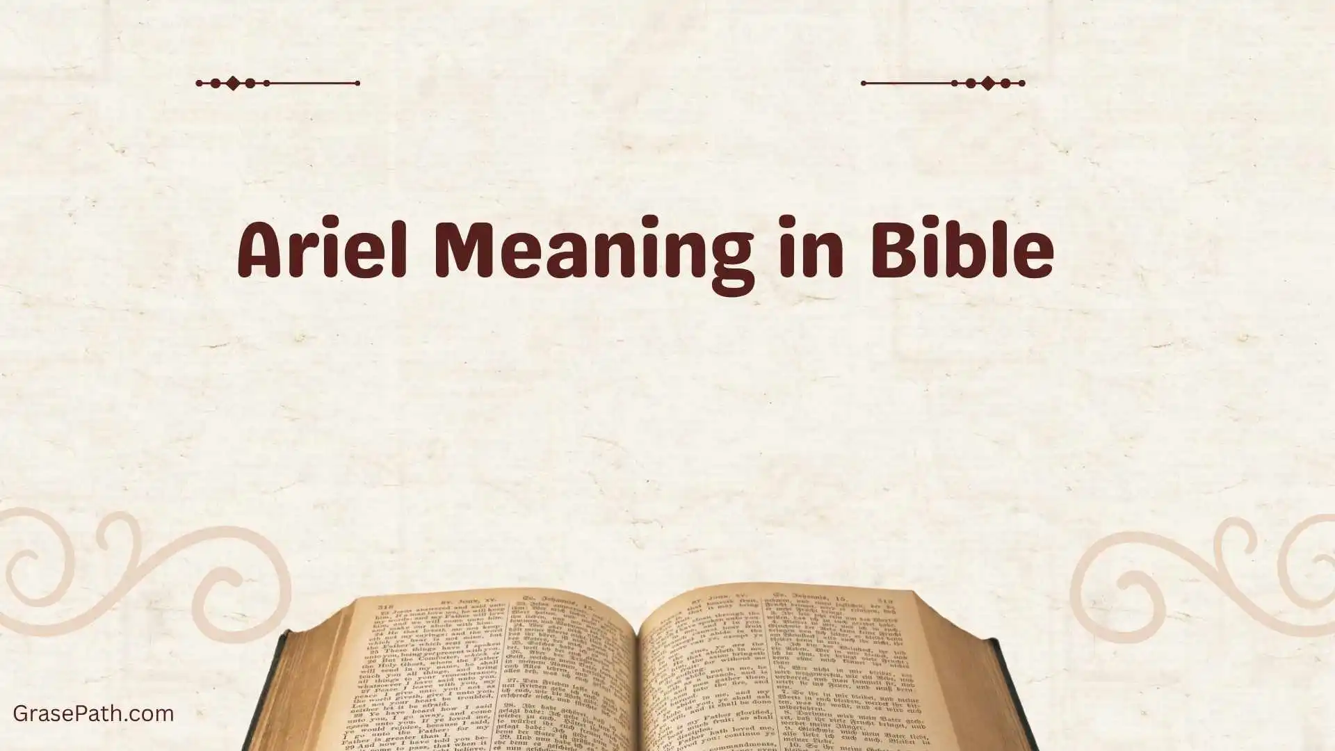 Ariel Meaning in Bible
