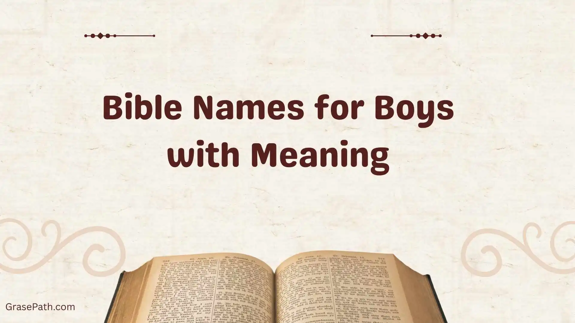 Bible Names for Boys with Meaning