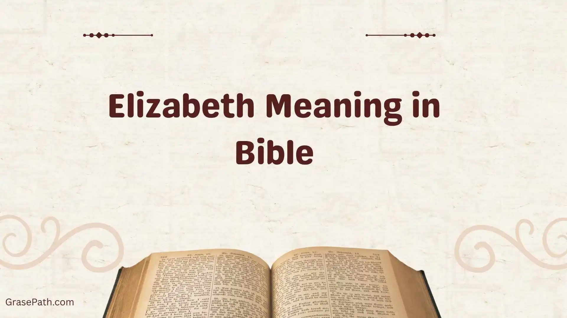 Elizabeth Meaning in Bible
