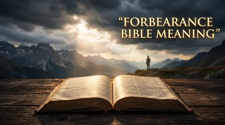 Forbearance Bible Meaning