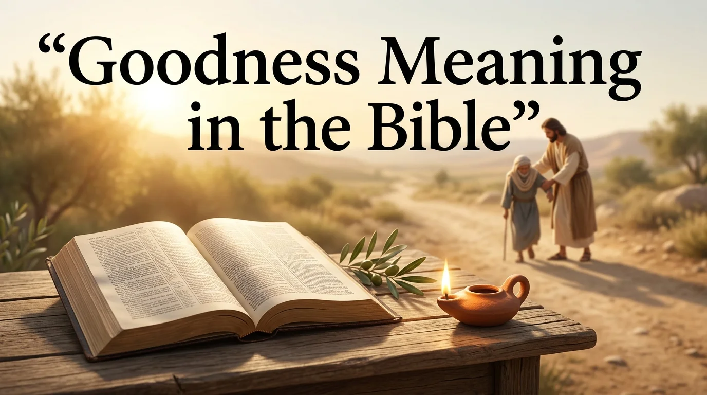 Goodness Meaning in the Bible