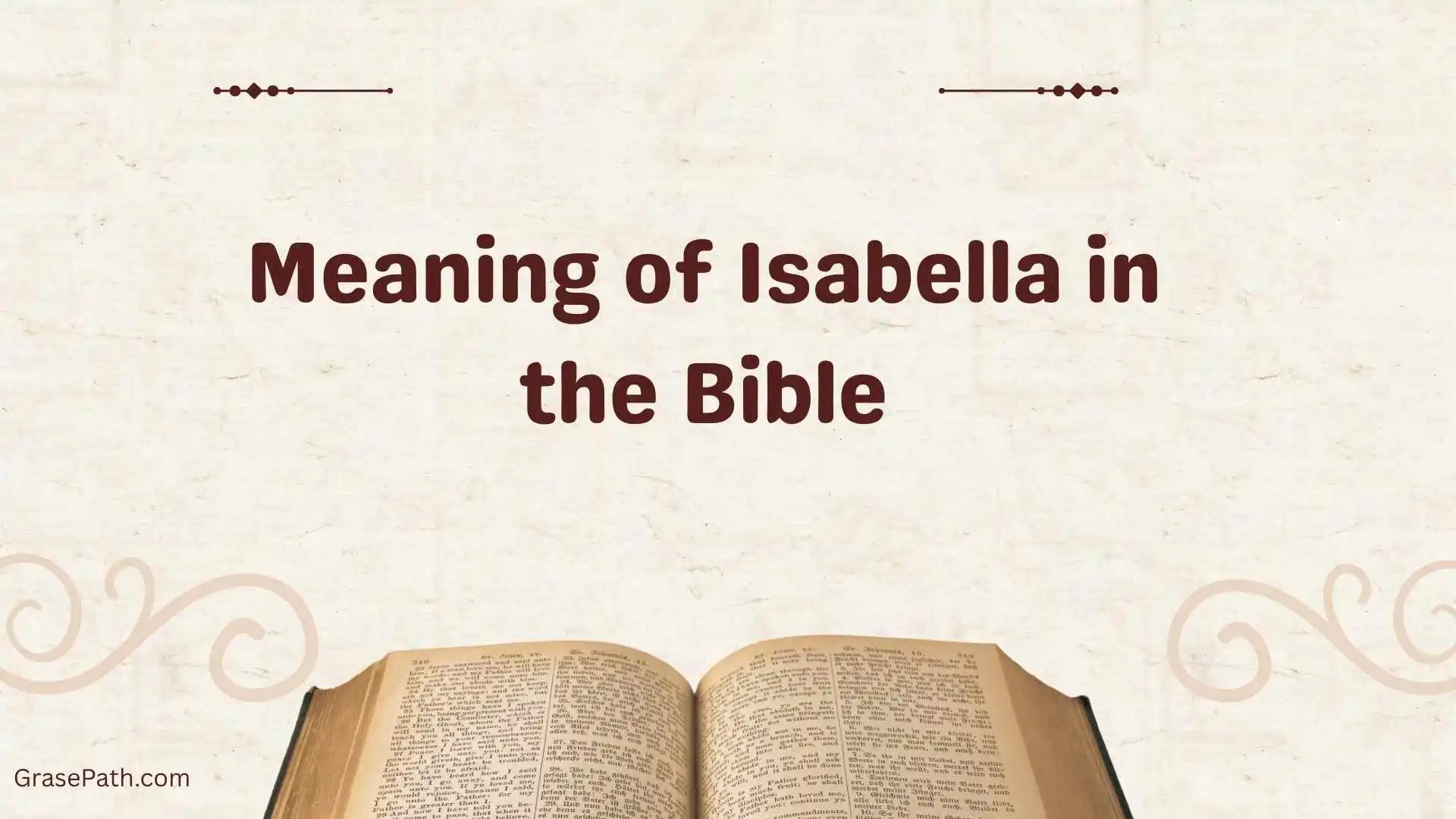 Meaning of Isabella in the Bible