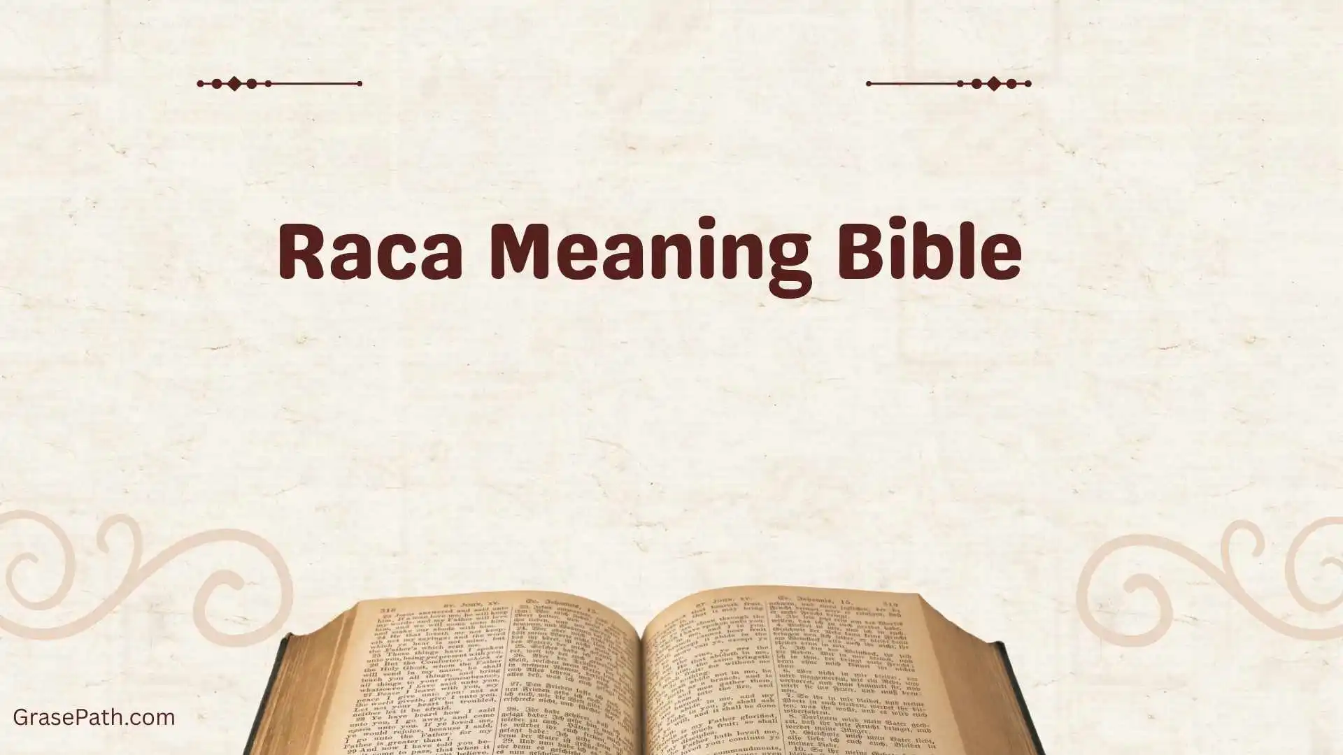 Raca Meaning Bible