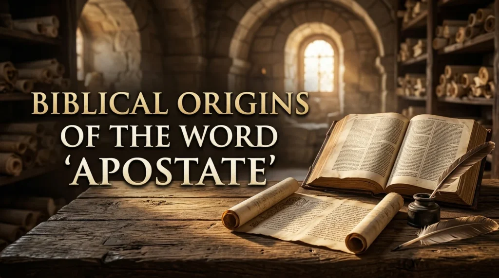Biblical Origins of the Word "Apostate"