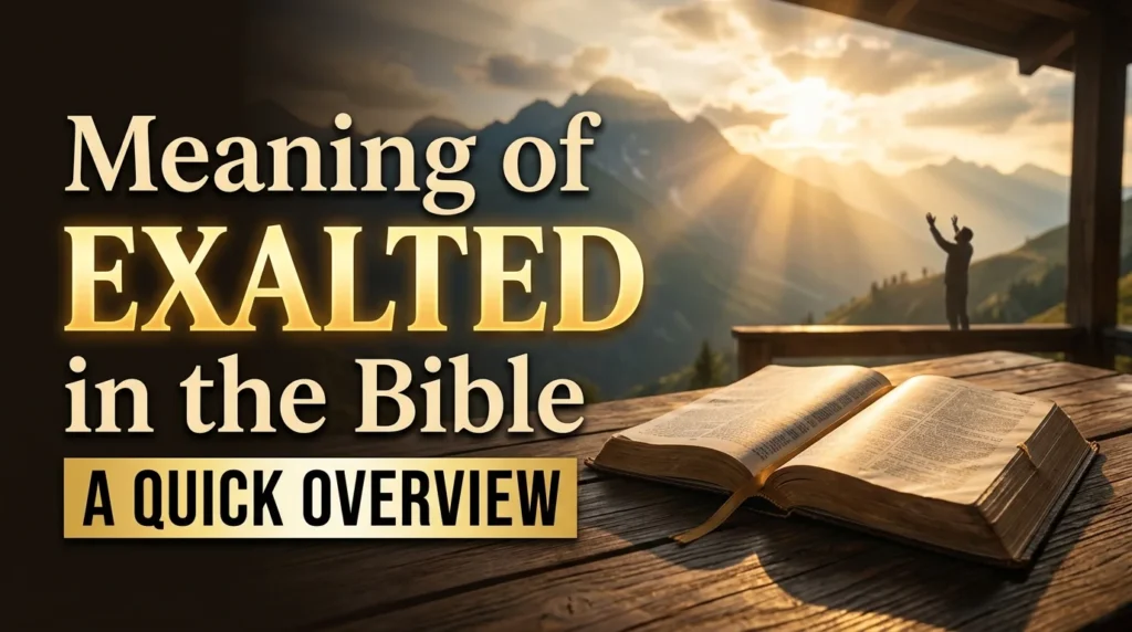 Meaning of Exalted in the Bible: A Quick Overview