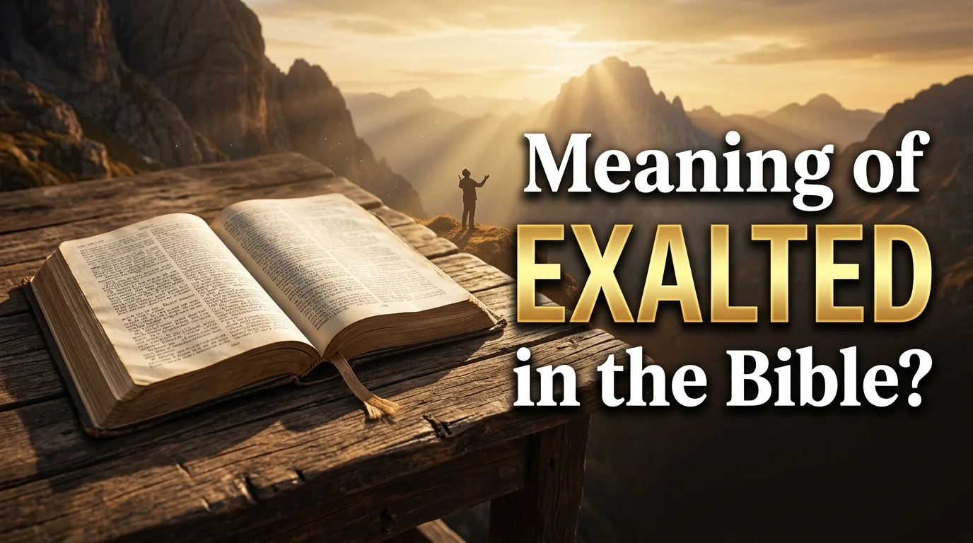 Meaning of Exalted in the Bible?