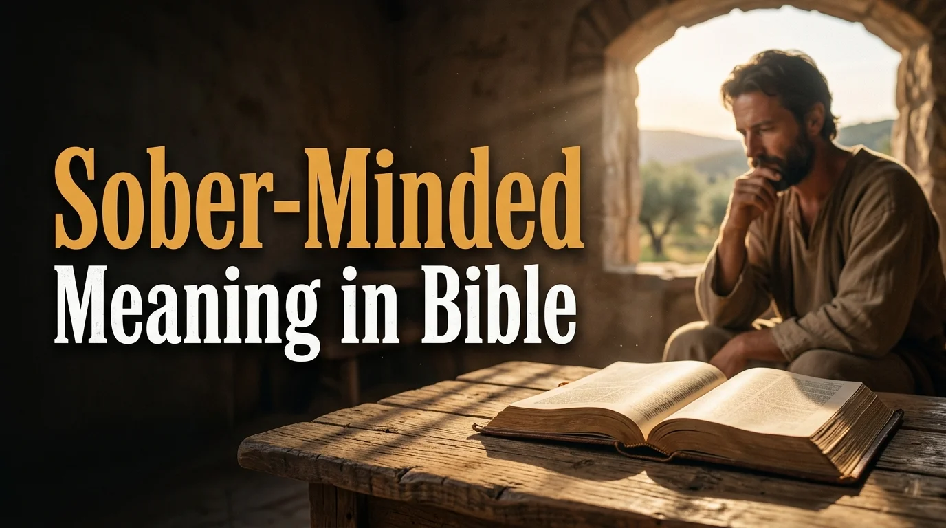 Sober-Minded Meaning in Bible