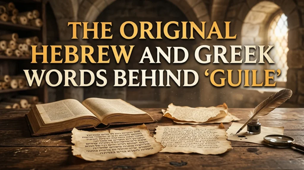 The Original Hebrew and Greek Words Behind "Guile"