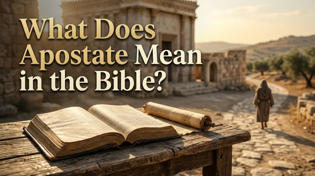 What Does Apostate Mean in the Bible?