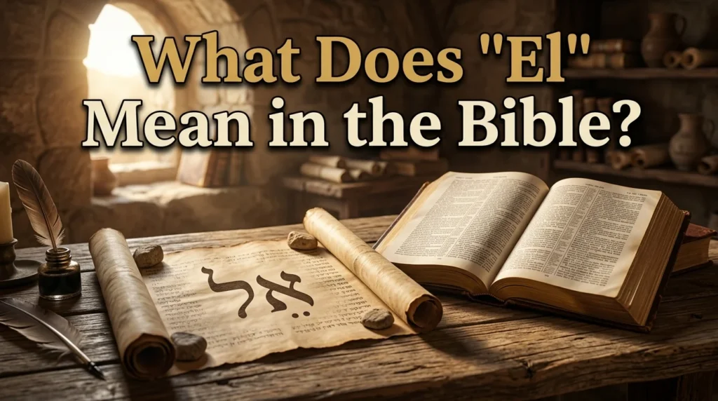What Does "El" Mean in the Bible?
