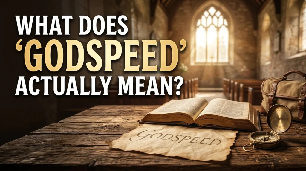 What Does "Godspeed" Actually Mean?