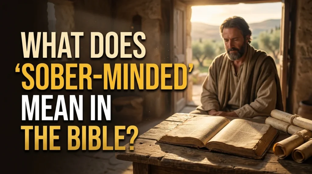 What Does "Sober-Minded" Mean in the Bible?