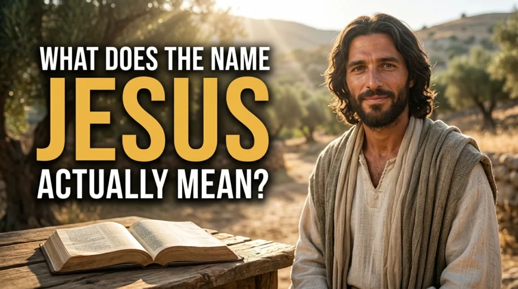What Does the Name Jesus Actually Mean?