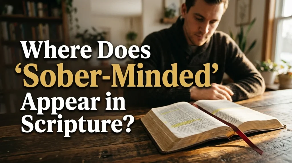 Where Does "Sober-Minded" Appear in Scripture?
