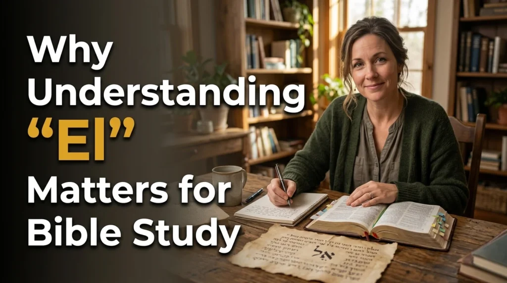 Why Understanding "El" Matters for Bible Study